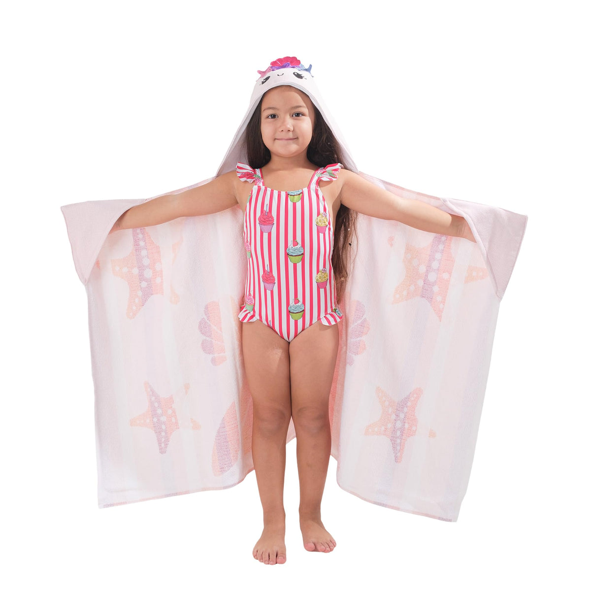 PONCHO Kids - Foutah Hooded Beach Towel