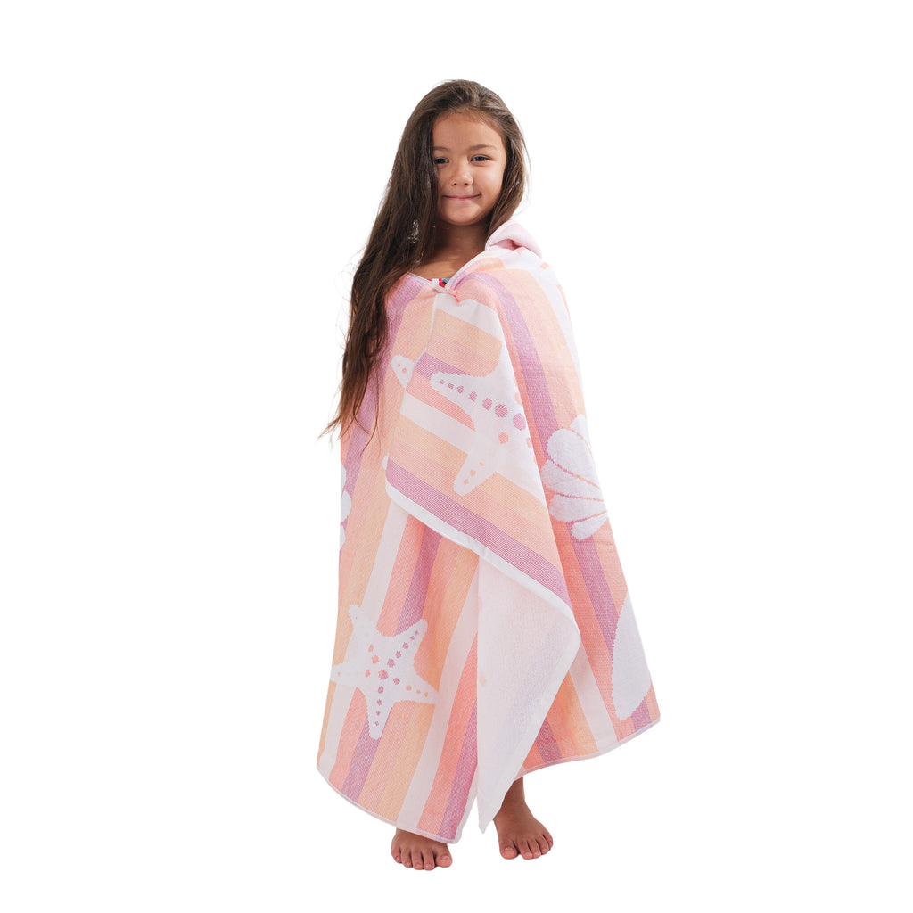 PONCHO Kids - Foutah Hooded Beach Towel