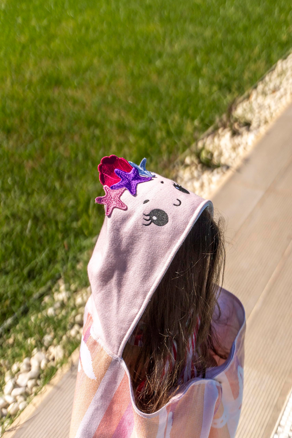 PONCHO Kids - Foutah Hooded Beach Towel
